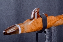 Teak Burl Native American Flute, Minor, Mid G-4, #S4G